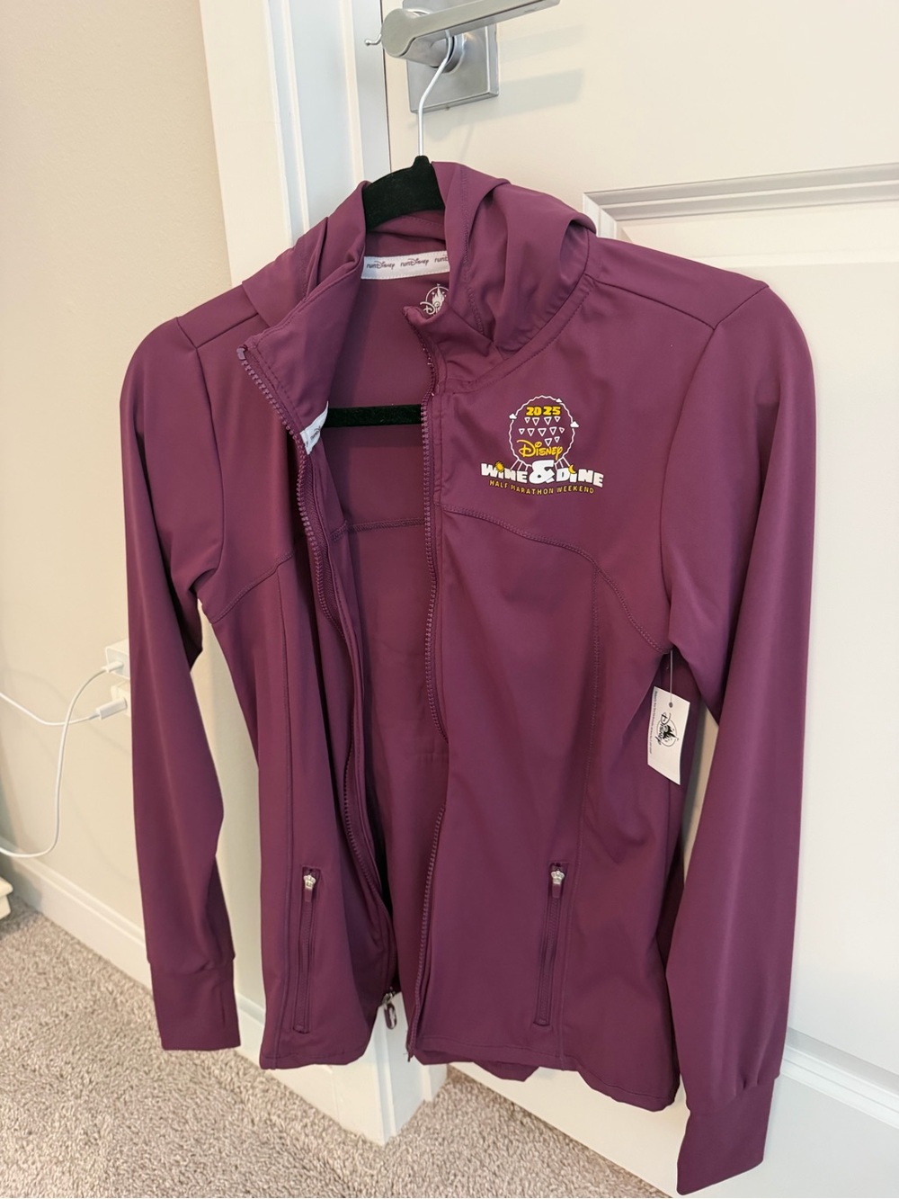 Disney Women's Hooded Softshell Jacket in Plum